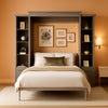 Grey Queen Murphy Bed With Multifunctional Storage-0