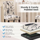 Luxurious Upholstered Tufted Dining Chairs Set Two