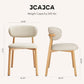 Beige Linen Upholstered Dining Room Chairs Metal Legs