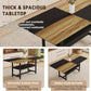 71 Inch Weathered Brown Premium Rustic Dining Table Set