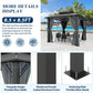 8.5x8.5 Outdoor Hardtop Gazebo With Ventilated Roof