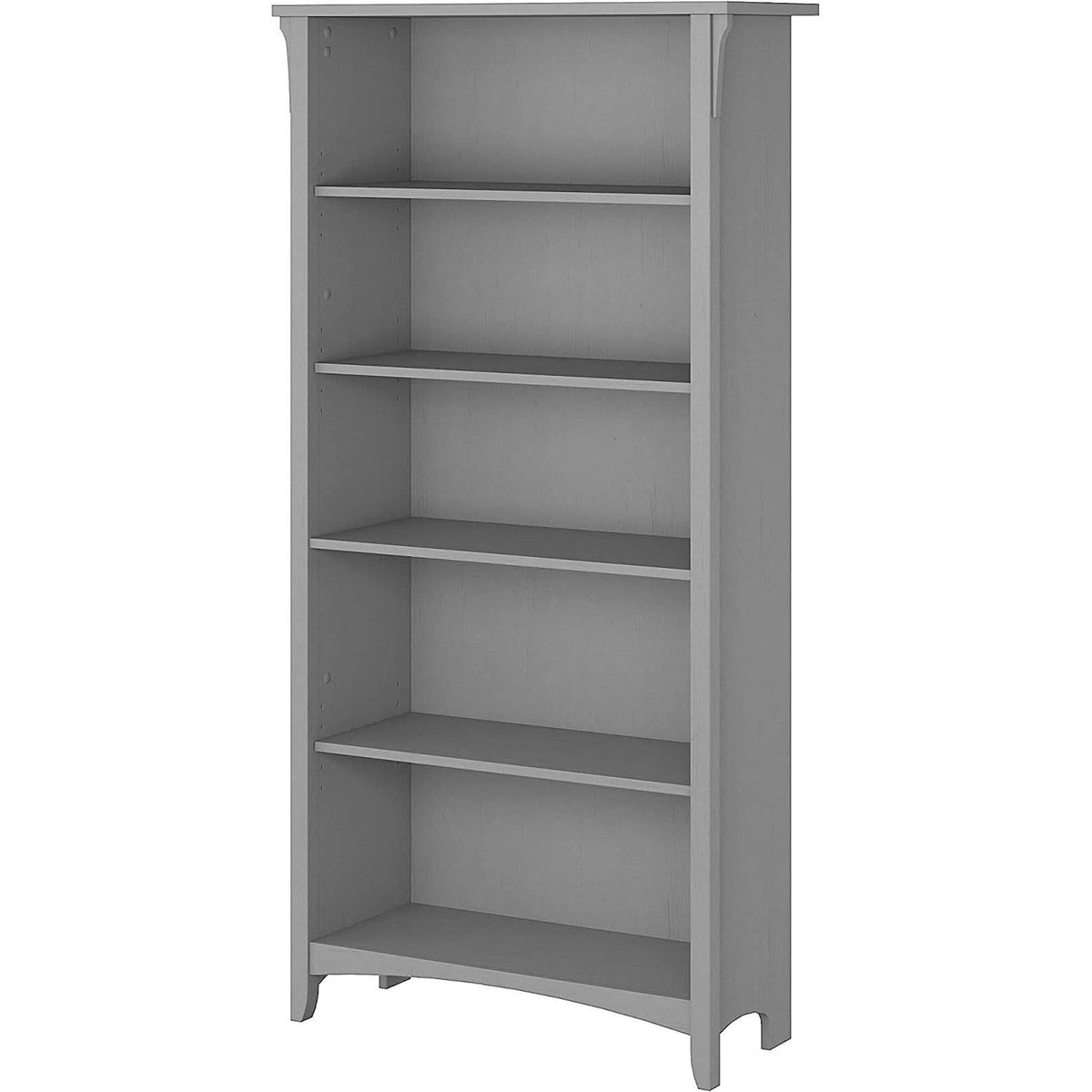 Salinas Bookcase Cape Cod Gray 63 Inch Tall Living Room-1