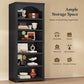 Tall Black Arched Vintage Commercial Grade Bookshelf-2