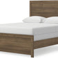 Queen Panel Bed Frame DurableEngineeredWood Auburn Finish