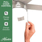 Anslee Brushed Nickel Flush Mount Ceiling Fan