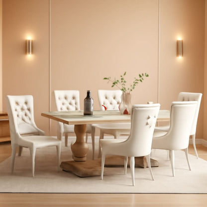 Velvet Upholstered Dining Chairs Set Of 4 For Kitchen