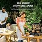 Woodfire Pro Outdoor Grill XL Grey Thermometer Readout