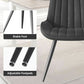 Black Upholstered Dining Chairs With Thick Cushions