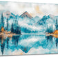 Blue Forest Canvas Wall Art 20x40 Land scape Art work