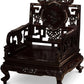 Dark Cherry Rosewood Mother Pearl Motif Living Room Set-1