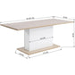 Extensible Dining Table For 4 To 8 People Wooden Top