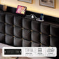 King Size Black Bed Frame Storage Drawers Charging Station