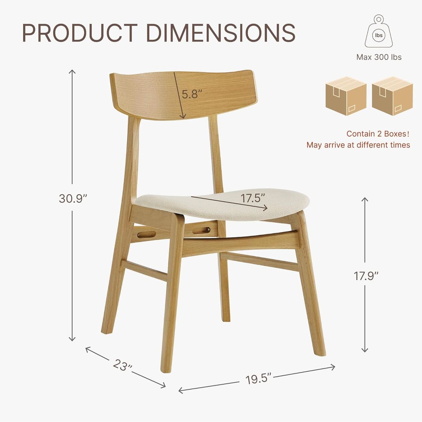 Cream Upholstered Dining Chairs Four Pack Collection