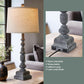 27.75 Inch Industrial Timeworn Farmhouse Table Lamps USB