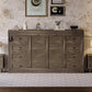 Contemporary Space Saving Murphy Bed With LED Brown