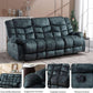 Grey Manual Reclining Living Room Set With One Seat Recliner And 3 Seat Sofa