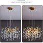 Gold Crystal Chandelier Elegant 18 Inch Ceiling Light