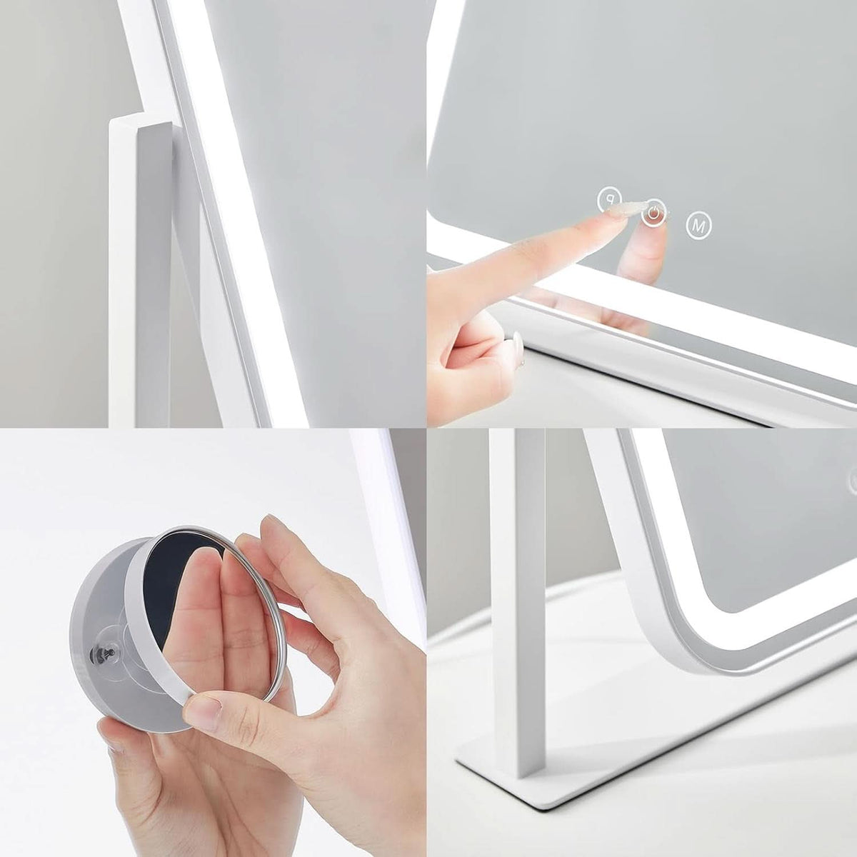 Vanity Mirror White LuminaLED Lights 5X Magnification