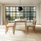 Farmhouse Dining Table Set With Upholstered Chairs