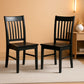 Norfol ElevenInch Matte Black Premium Solid Wood Dining Chairs