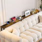 Seventy Inch Rustic Brown Console Sofa Table USB Ports