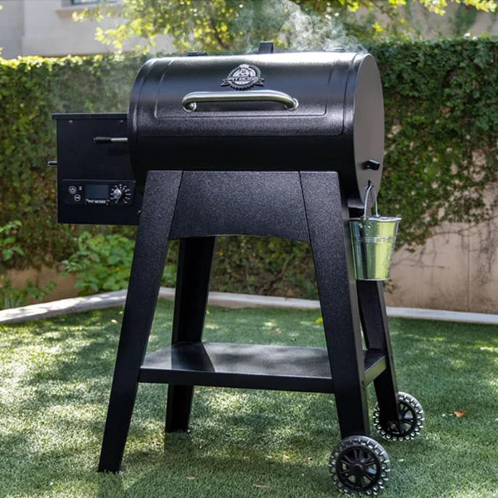 PB440FB1 Pellet Grill 482 Square Inches Black Porcelain Grids