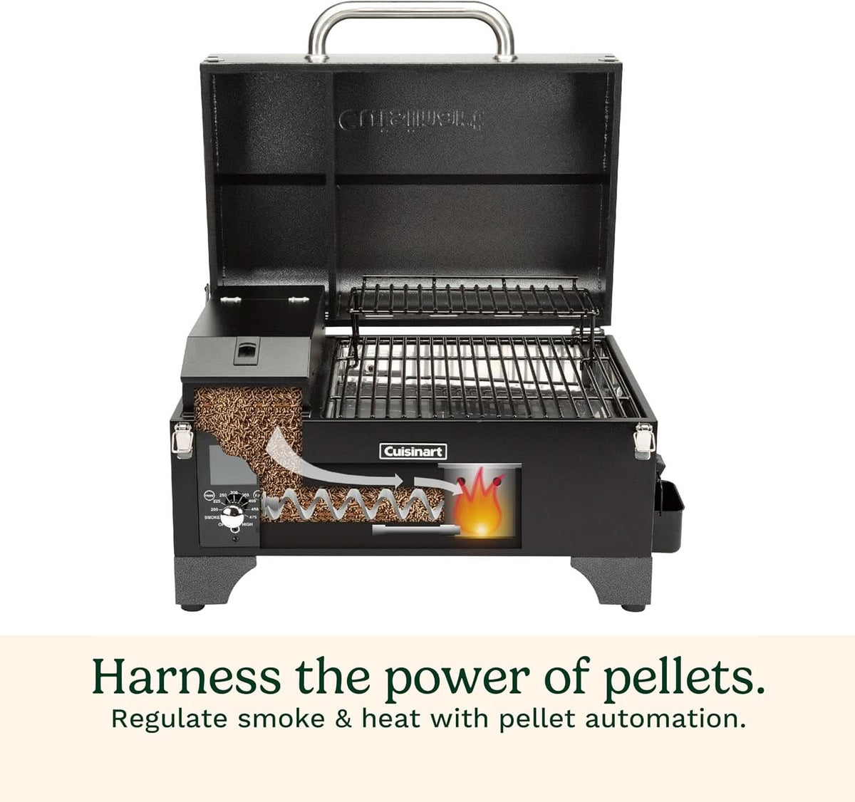 Portable Wood Pellet Grill And Smoker Outdoor Cooking