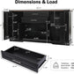 63Inch Charcoal Farmhouse Barn Door Sideboard Cabinet-1