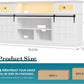 White Brown Farmhouse TV Stand 80 Inch Televisions