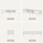 White Fluted TV Stand With Integrated Storage Cabinet