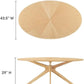 Crossroads 71 Inch Oak Oval Dining Table Mid Century