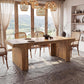 70.9 Inches Premium Handcrafted Wood Dining Table Arched Legs