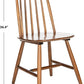 Walnut Brown Spindle Back Farmhouse Dining Chair Set