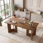 63-Inch Walnut Desk Executive Home Office Workstation