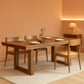 Brown Extendable Dining Table Accommodates Large Parties