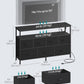 Ink Black Engineered Dresser With Integrated Lighting
