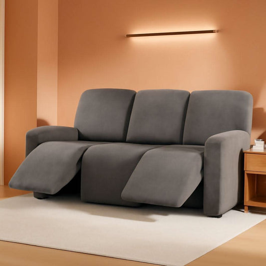 Luxurious Velvet Recliner Sofa Covers Three Seater