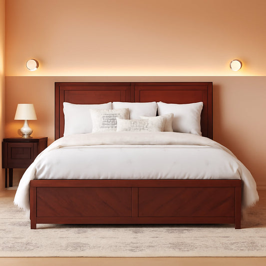 Walnut Canyon King Platform Bed Matching Footboard