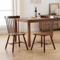 Walnut Windsor Dining Chairs Featuring Spindle Back