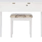 White Solid Wood Vanity Set Featuring Oversized Mirror