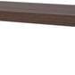 60 Inch Solid Wood Dining Bench Walnut Wirebrush Finish