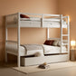 White Premium Grade Rubberwood Bunk Bed Drawers ProLine