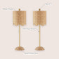 27.5 Brass Gold Coastal Table Lamps LED Bulbs Included