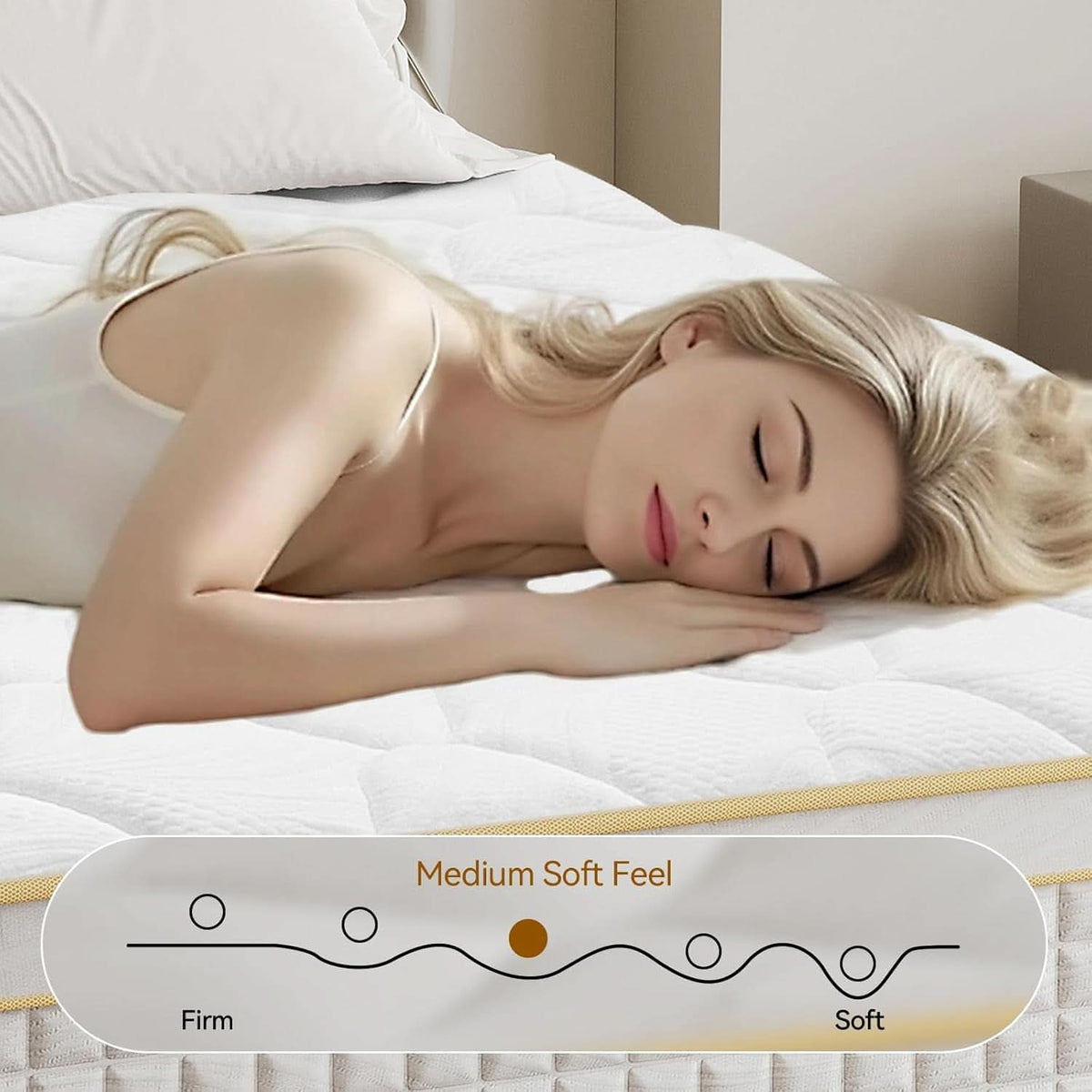 King Hybrid Mattress Twelve Inches CertipurUS Memory Foam-2