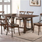 High Quality XBack Dining Chairs Two Dark Oak Finish