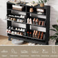 Matte Black UltraSlim Shoe Storage Cabinet Drawers-2
