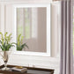White Wood Wall Mirror 30 X 40 Inch Rectangle Rustic Vanity Mirror