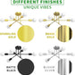 Midcentury Sputnik Chandelier 6 Light Black Ceiling
