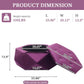 Purple Velvet Storage Ottoman With Hidden Compartment