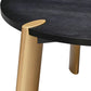 Tribase 47 Inch Round Burnt Black Dining Table Modern